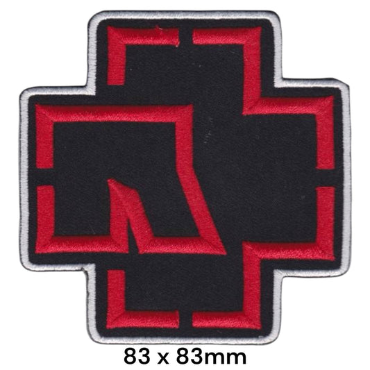 Rammstein R Patch Red | Embroidered Rock Band Iron-On Patch
