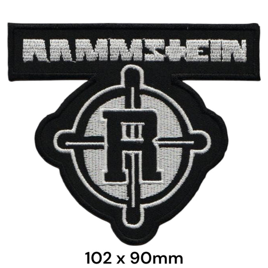 Rammstein R Patch | Embroidered Rock Band Iron-On Patch