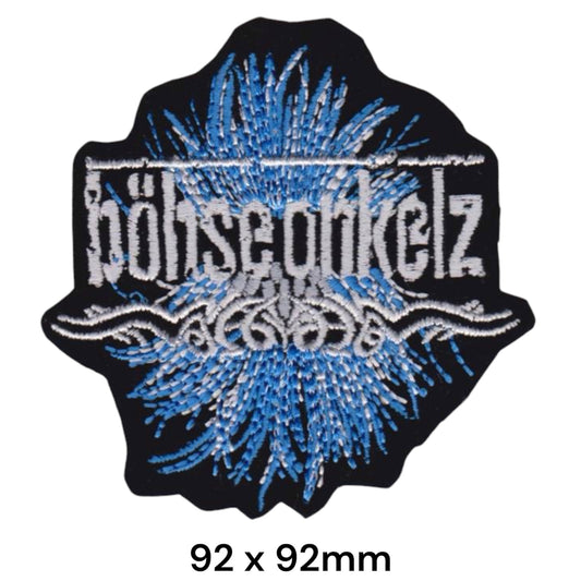 Böhse Onkelz Patch Blue HQ | Embroidered Rock Band Iron-On Patch