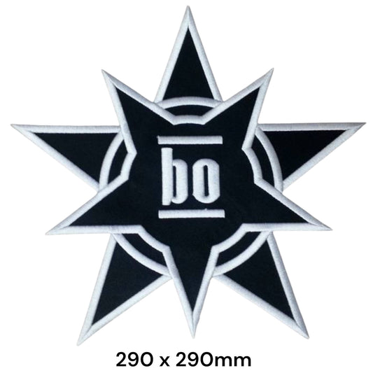 Böhse Onkelz BO Stern Patch Big | Embroidered Rock Band Iron-On Patch