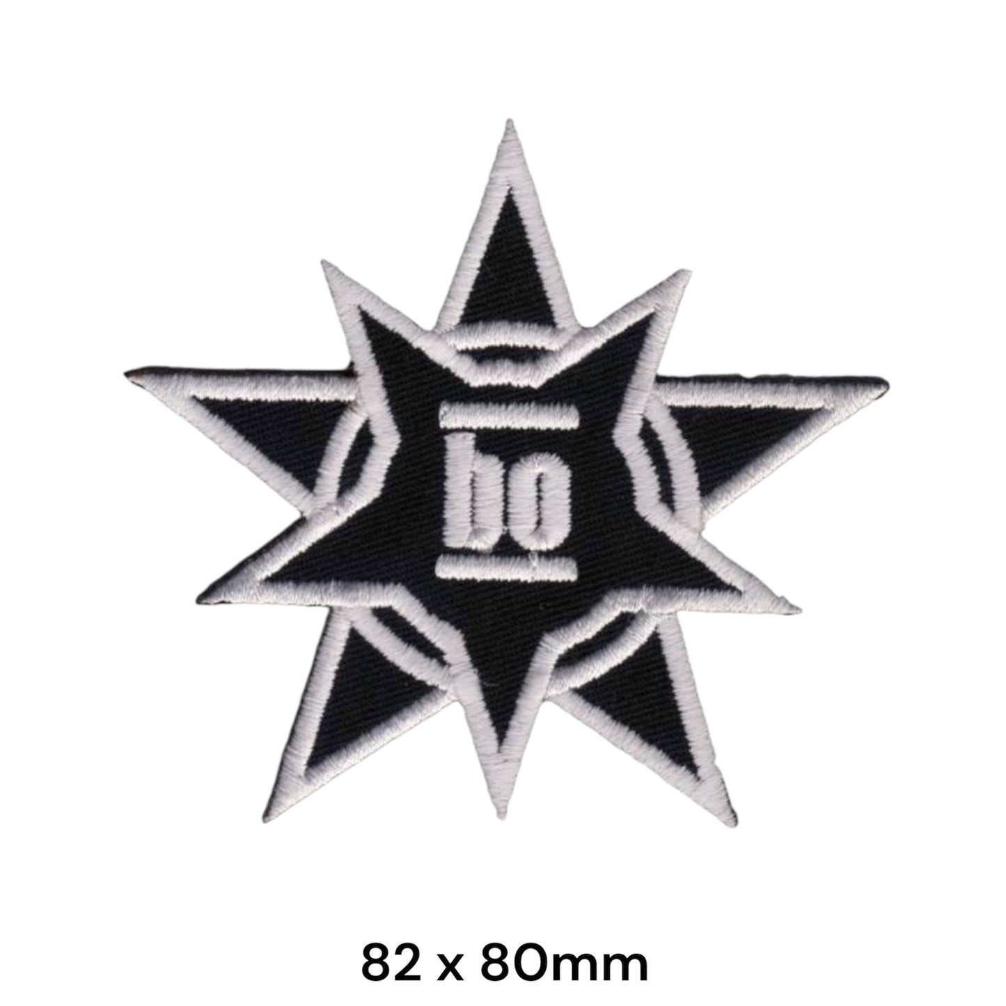 Böhse Onkelz BO Stern Patch Small | Embroidered Rock Band Iron-On Patch