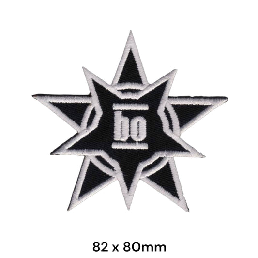Böhse Onkelz BO Stern Patch Small | Embroidered Rock Band Iron-On Patch
