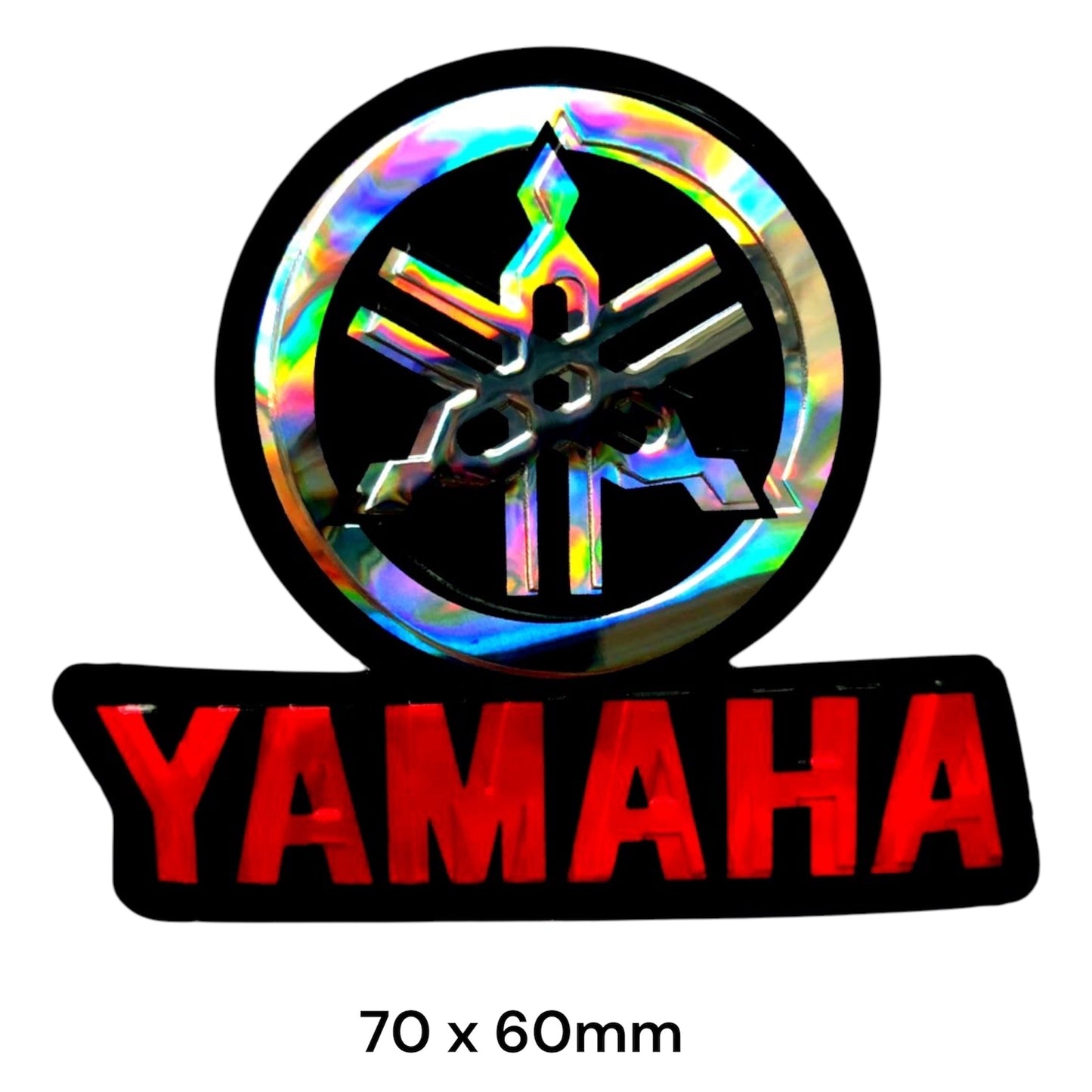 Yamaha Sticker Holographic | Motorcycle Logo Decal