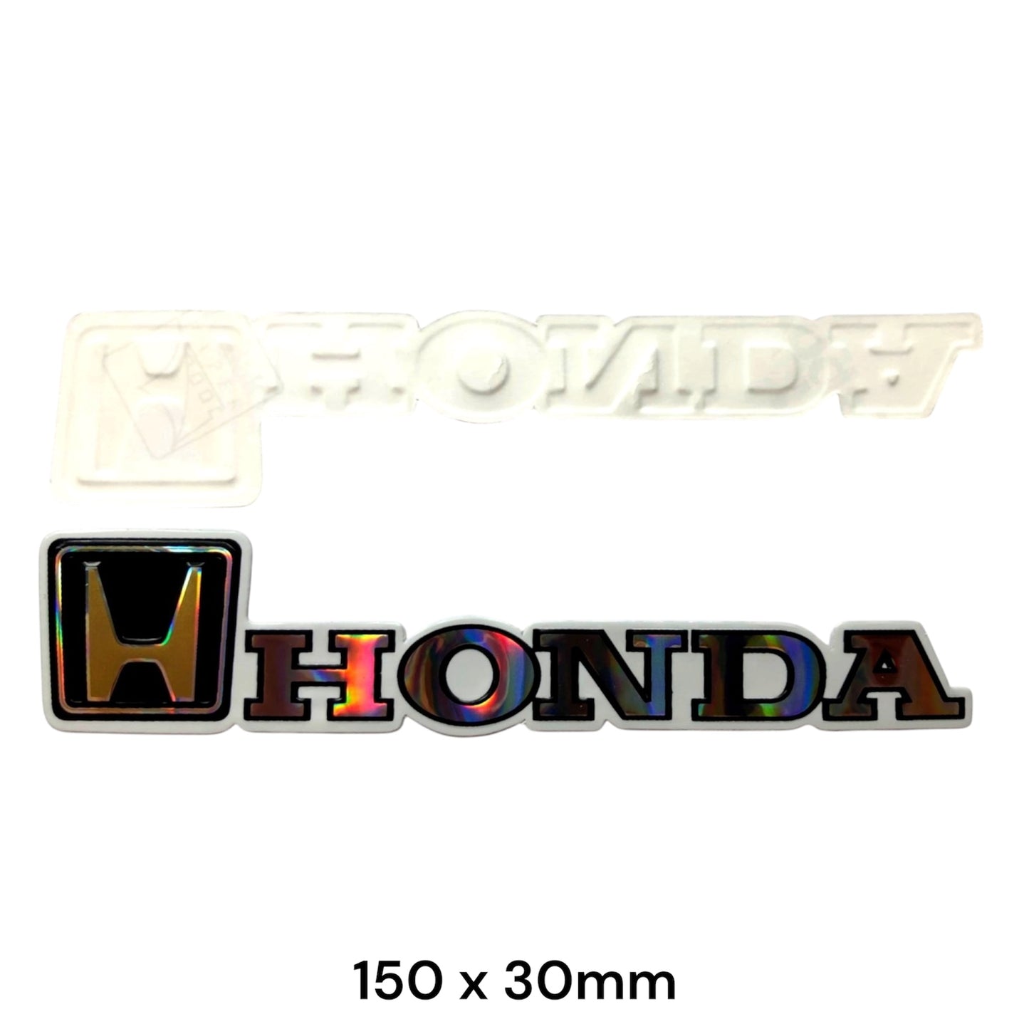 Honda Sticker Holographic Black | Motorcycle Car Logo Decal