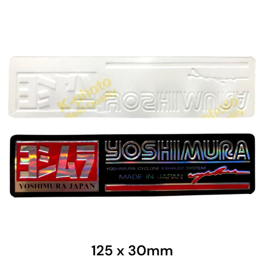 Yoshimura Cyclone Exhaust Sticker Holographic | Motorcycle Decal Made in Japan