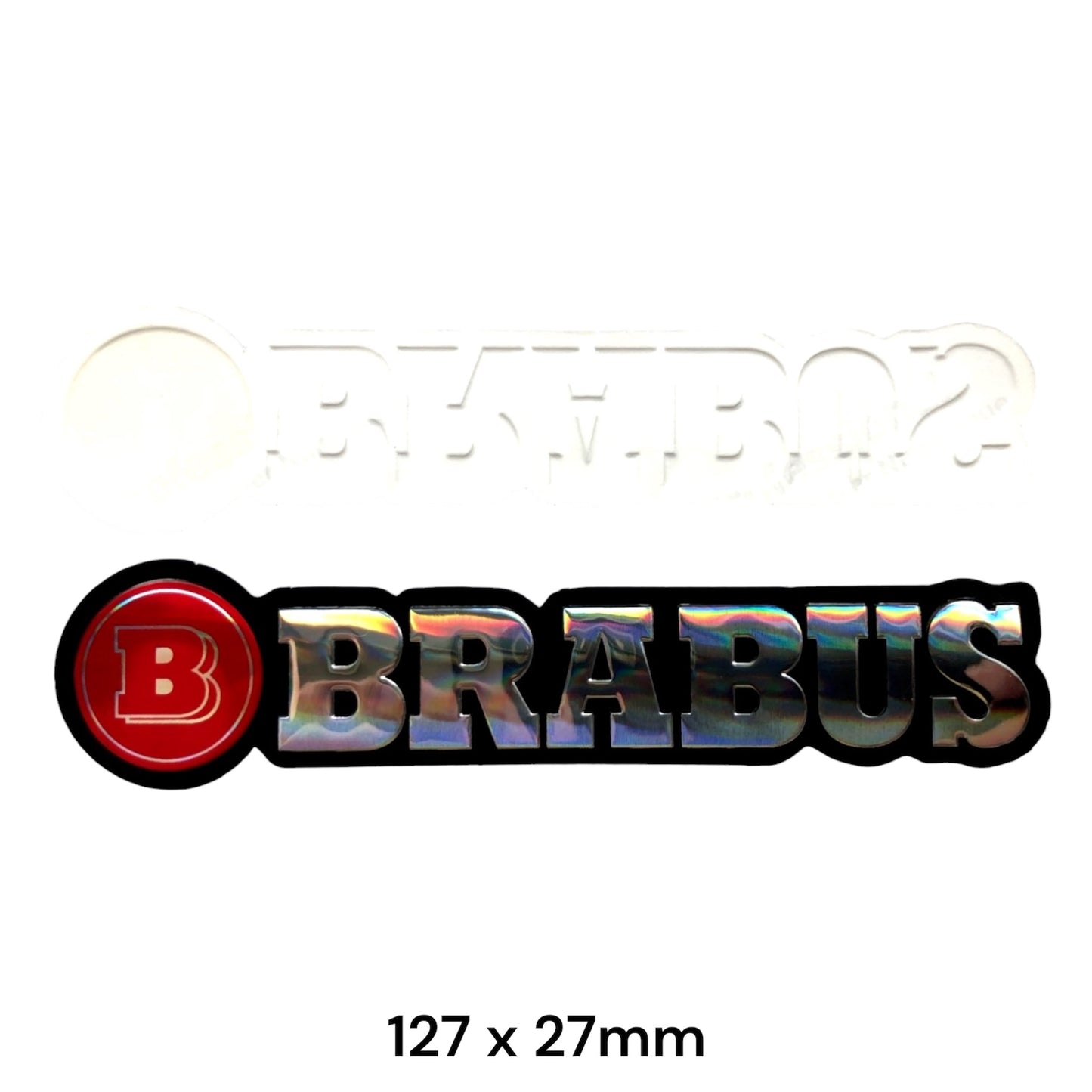 Brabus Red Logo Sticker Holographic | Mercedes Tuning Car Decal