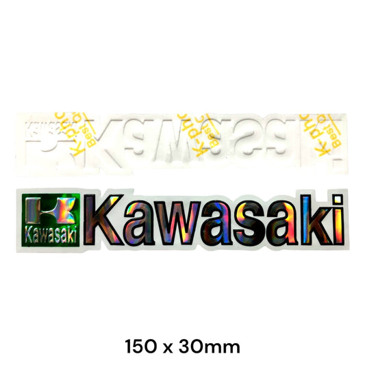 Kawasaki Sticker Holographic | Motorcycle Logo Decal