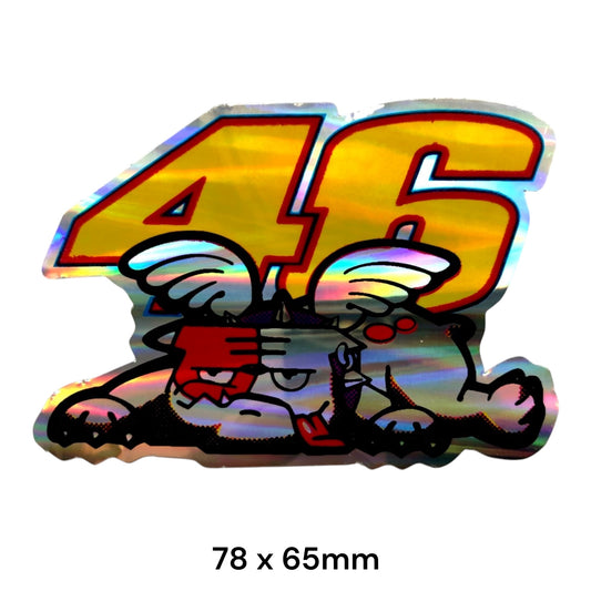 Valentino Rossi #46 Sticker Holographic | MotoGP Racing Decal