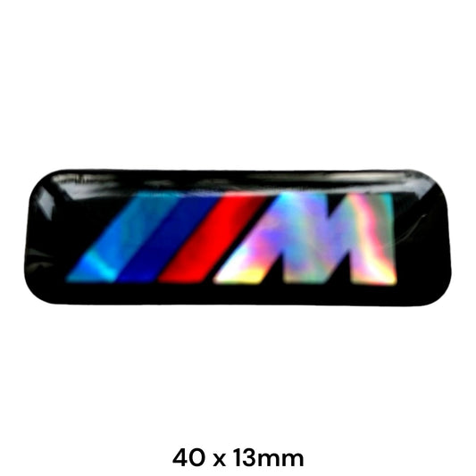 BMW M Power Logo 3D Domed Sticker Holographic | Car Badge Emblem Decal