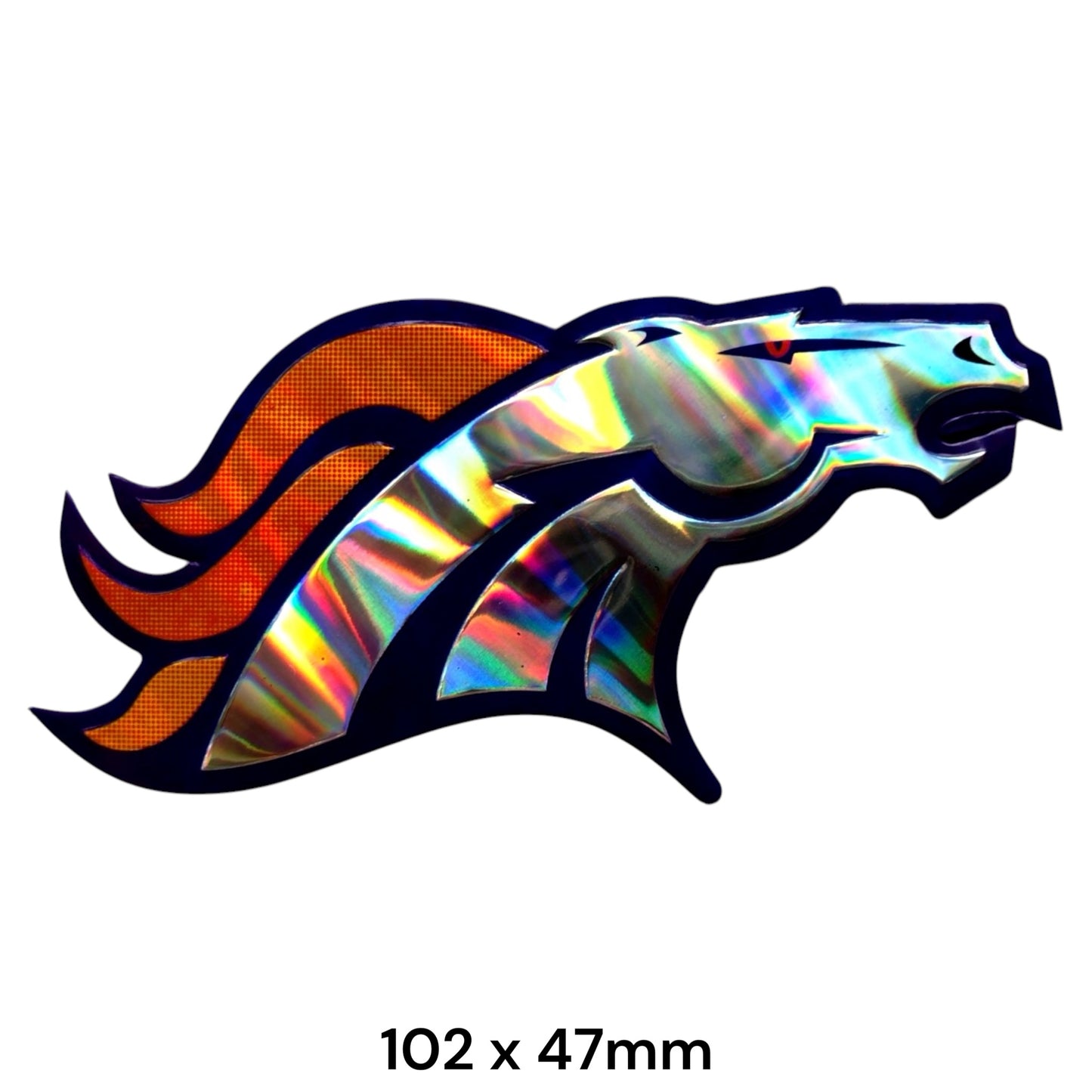 Denver Broncos Sticker Holographic | NFL Football Team Logo Decal