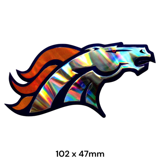 Denver Broncos Sticker Holographic | NFL Football Team Logo Decal
