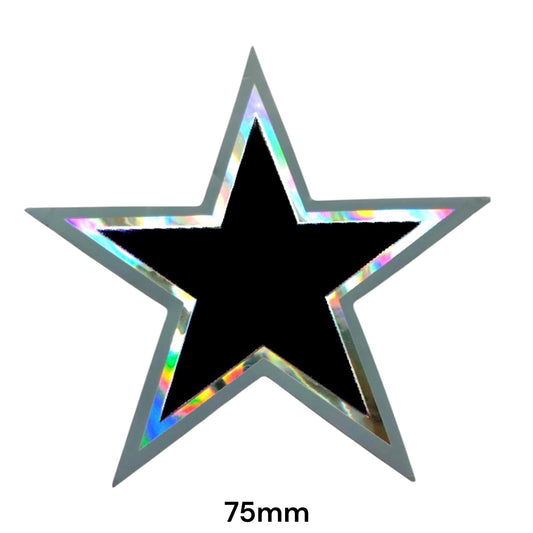 Dallas Cowboys Star Sticker Holographic | NFL Football Team Logo Decal