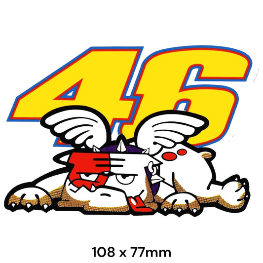 Valentino Rossi 46 Devil Angel Sticker 2-Pack | MotoGP VR46 Motorcycle Decal