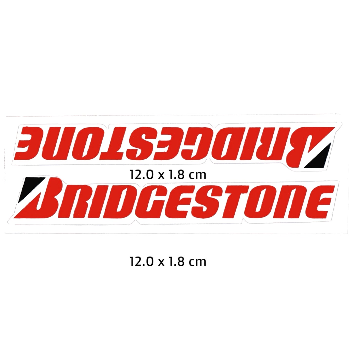 Bridgestone Tyre Sticker 2-Pack Left Right | Car Motorcycle Racing Decal