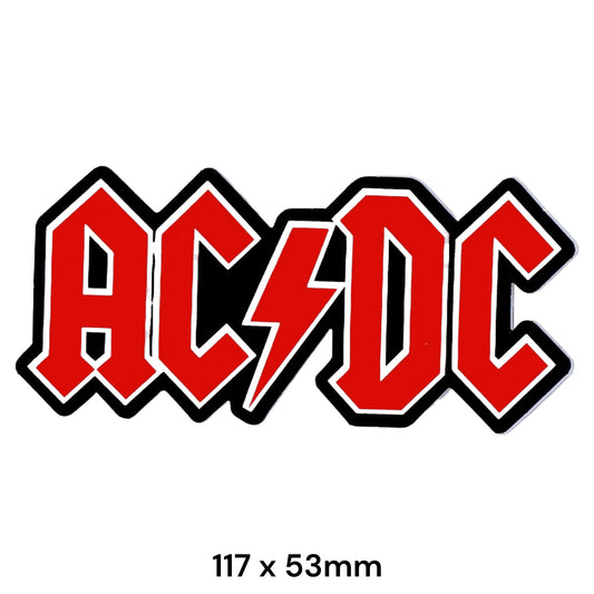 AC DC Logo Sticker 2-Pack | Rock Band Music Car Motorcycle Decal