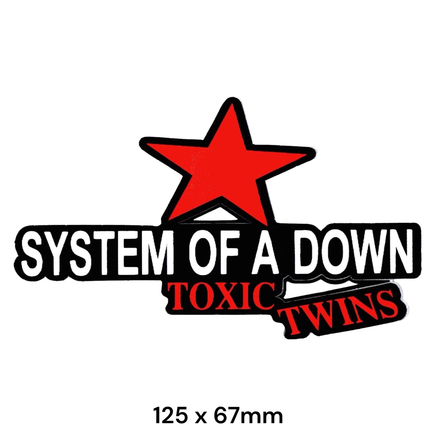 System of a Down Toxic Twins Sticker 2-Pack | Rock Band Music Decal