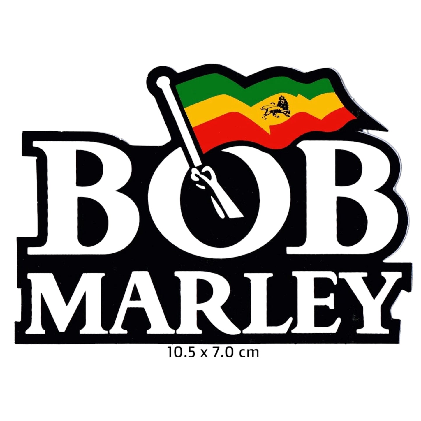 Bob Marley Rasta Flag Sticker 2-Pack | Reggae Music Jamaica Decal