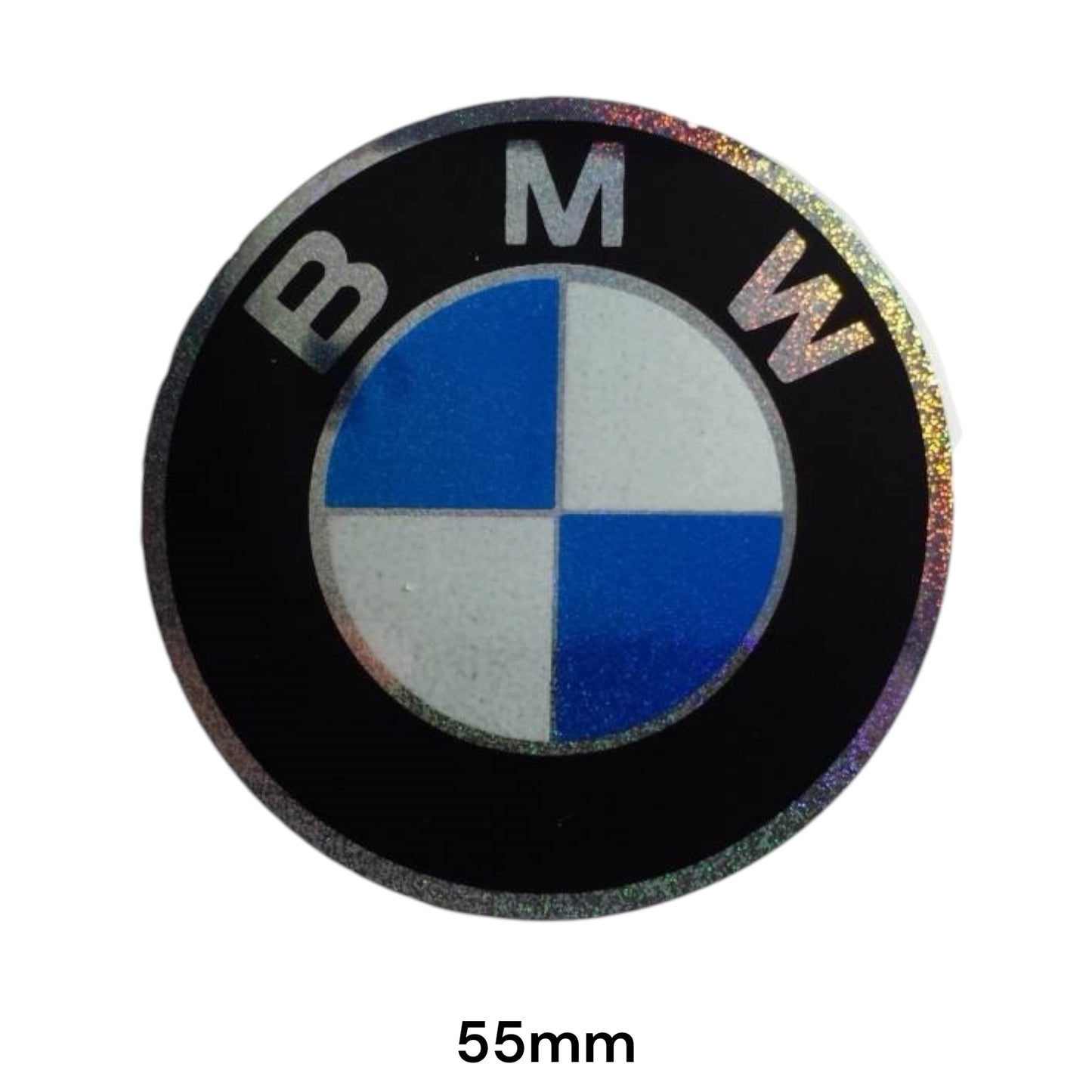 BMW Logo Holographic Sticker 2-Pack | Car Decal 55mm