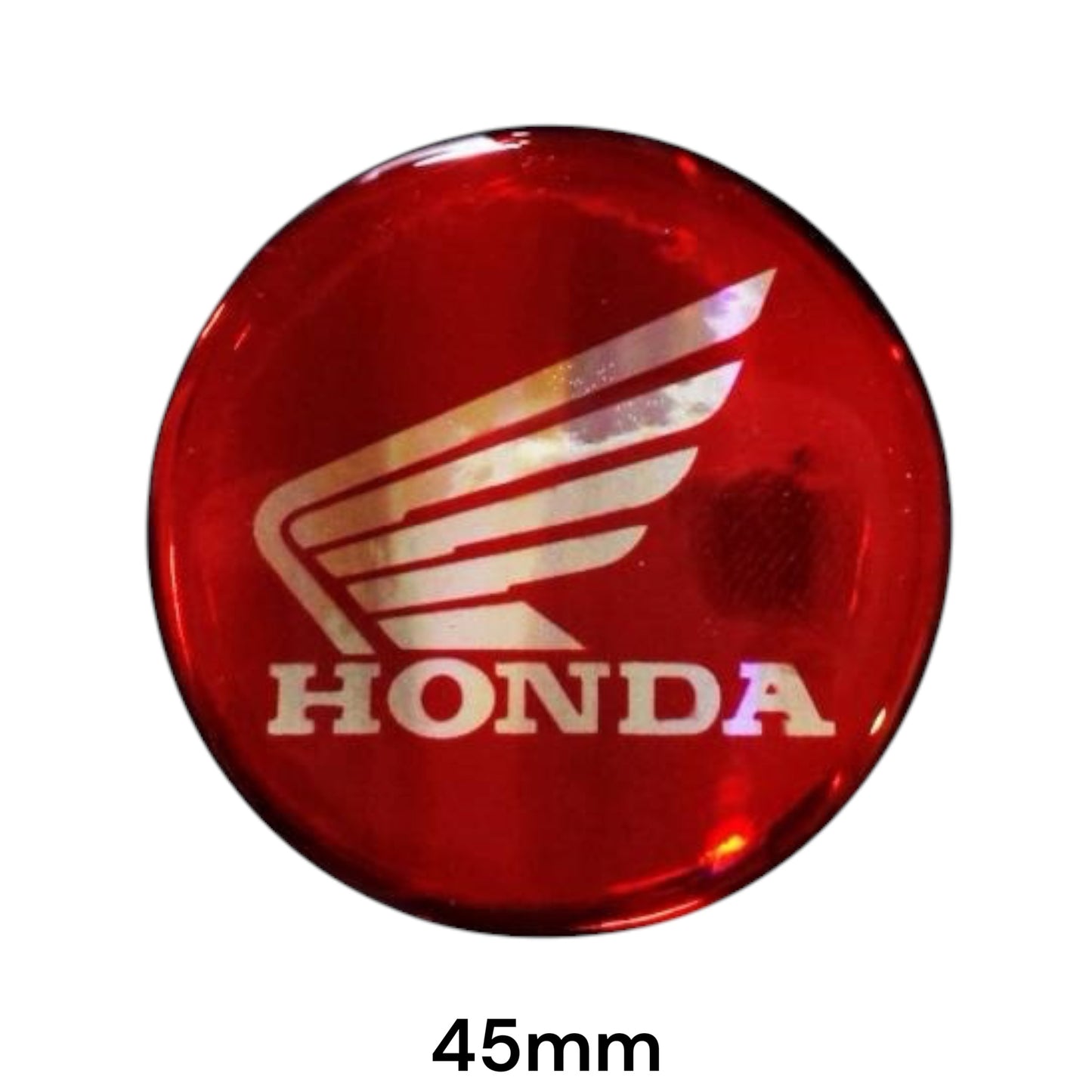 Honda Wing Logo 3D Dome Sticker | Motorcycle Car Decal 45mm
