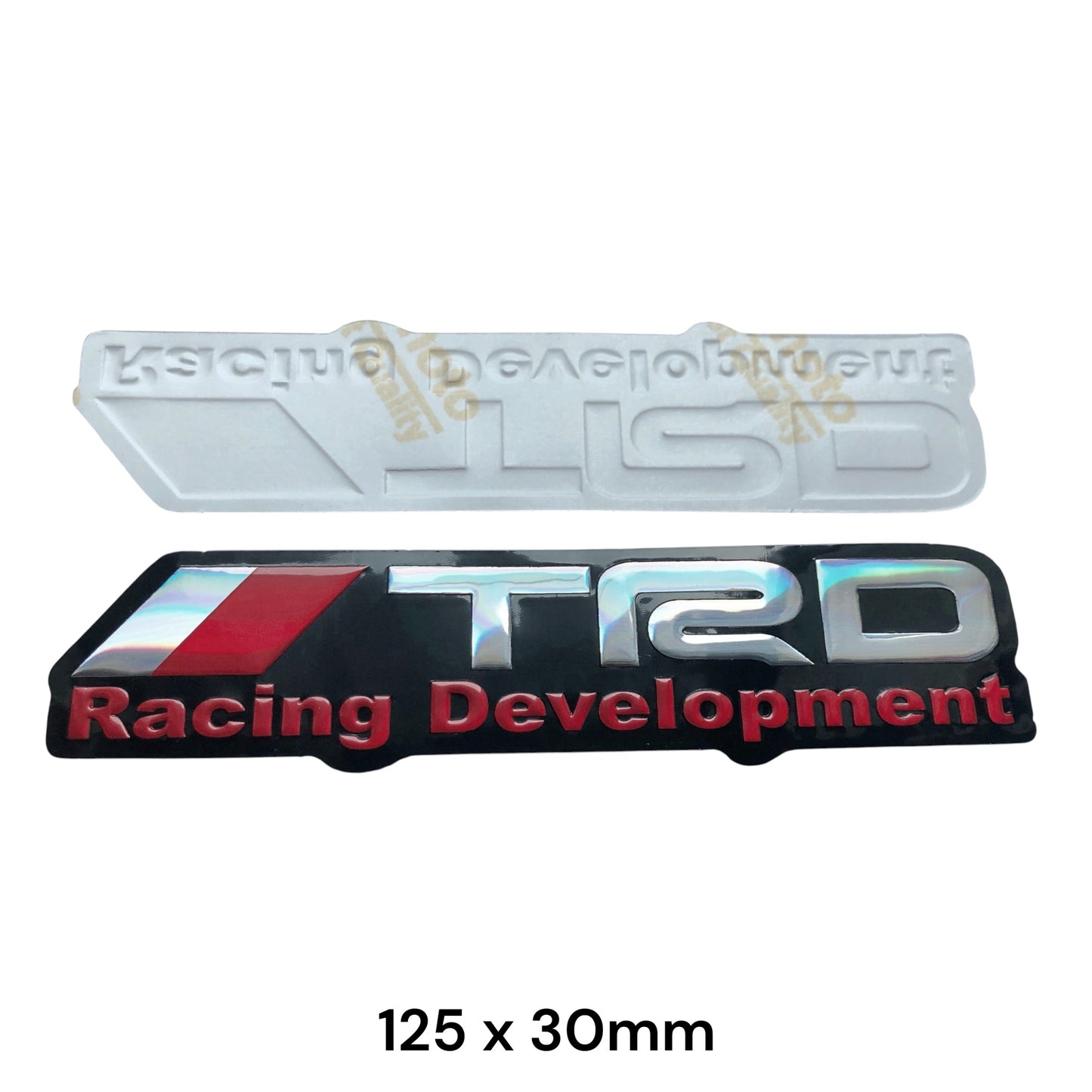 TRD Racing Development 3D Dome Sticker Red | Toyota Car Decal