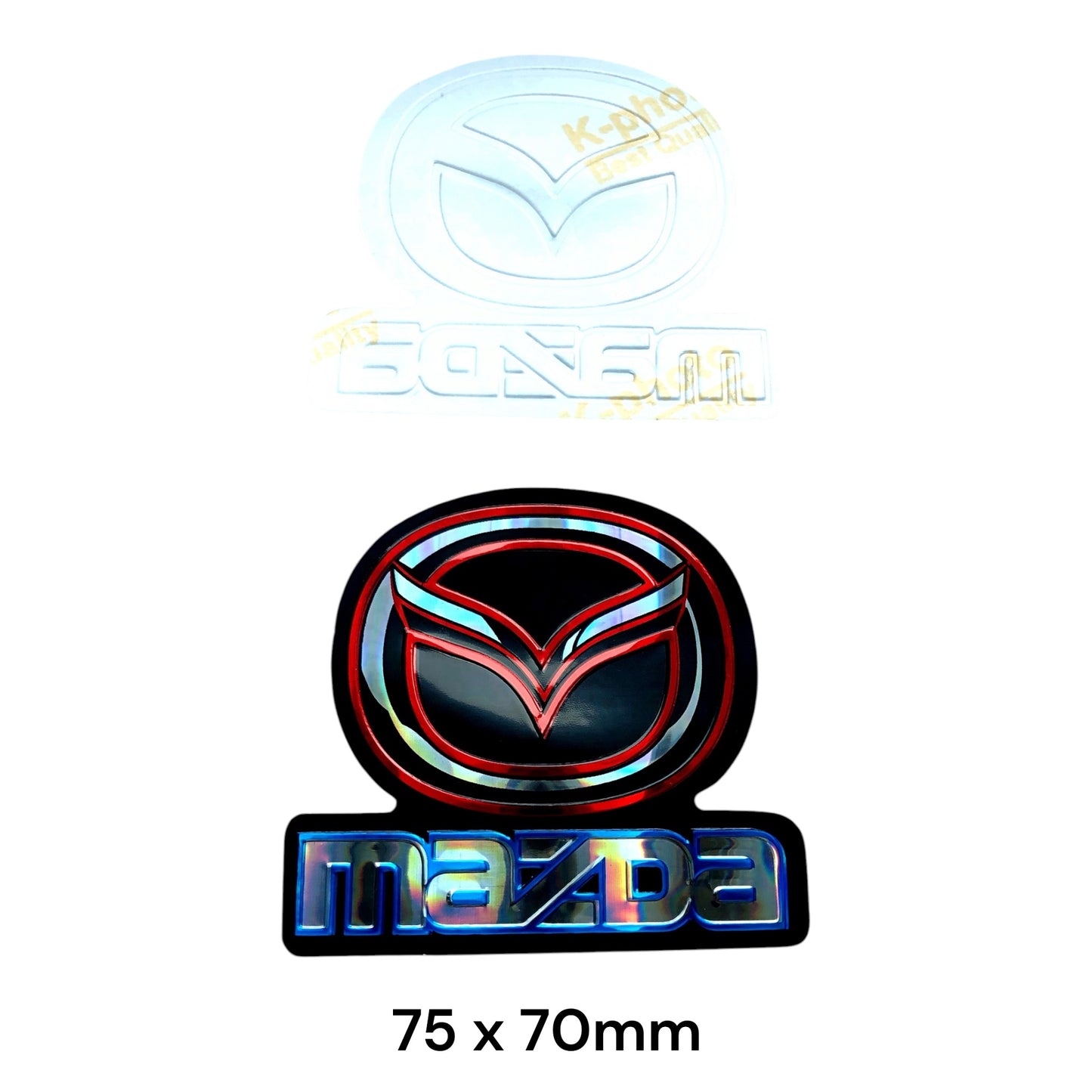 Mazda 3D Dome Sticker | Holographic Car Decal