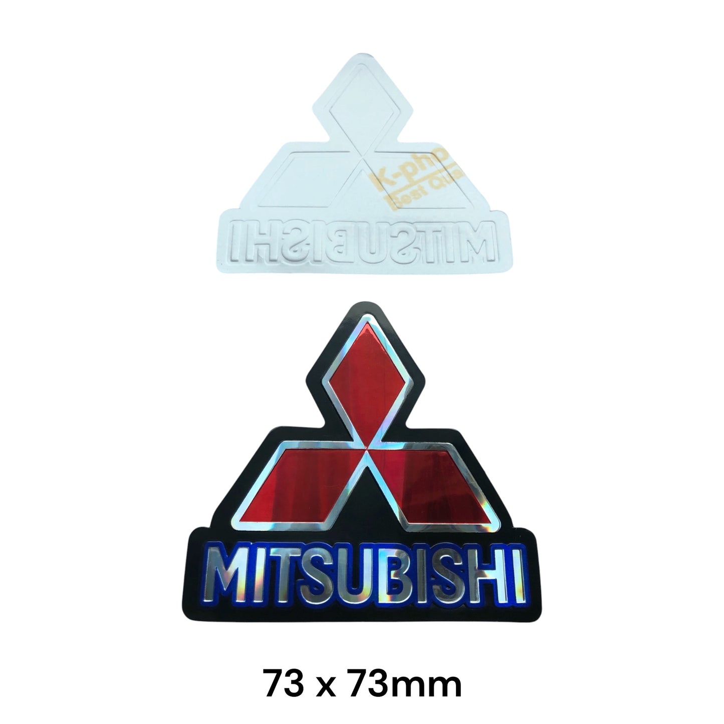 Mitsubishi 3D Dome Sticker | Holographic Car Decal