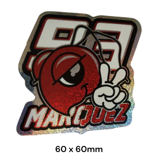 Marc Marquez 93 Ant-Man Number Holographic Glitter Sticker | MotoGP Decal