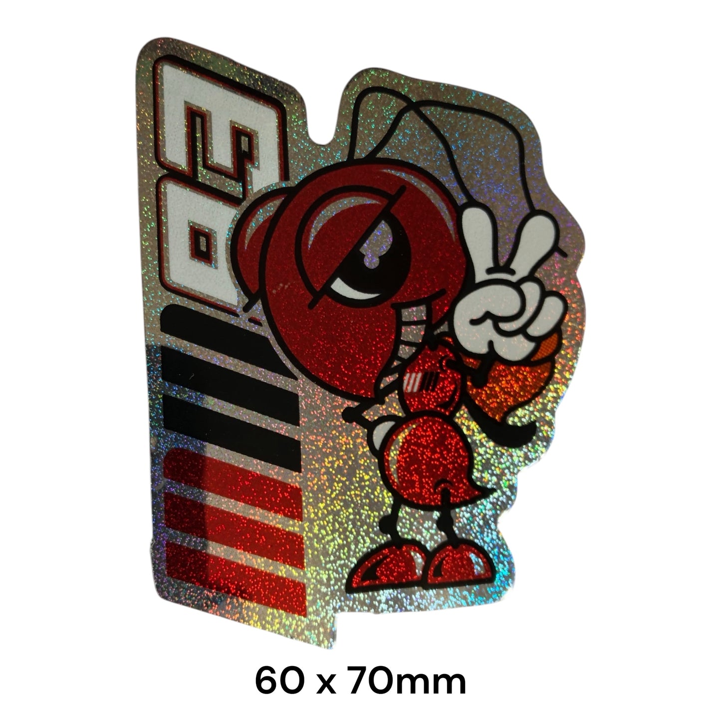 Marc Marquez 93 Ant-Man Stripes Holographic Glitter Sticker | MotoGP Decal