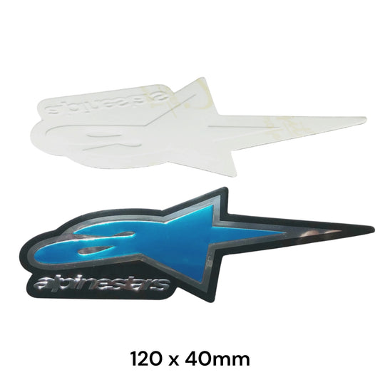 Alpinestars Atech 3D Dome Sticker Blue | Motorcycle Car Decal