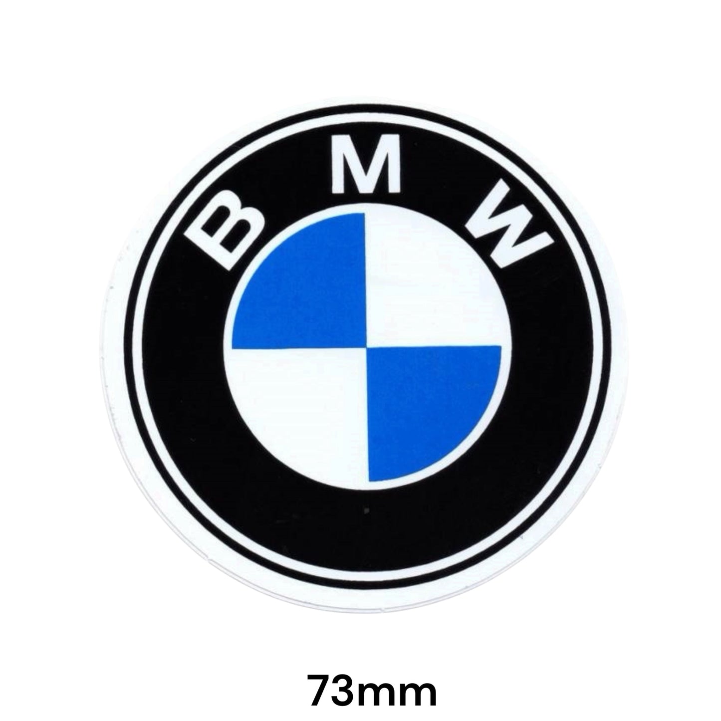 BMW Logo Sticker 2x 73 mm High-Quality Vinyl