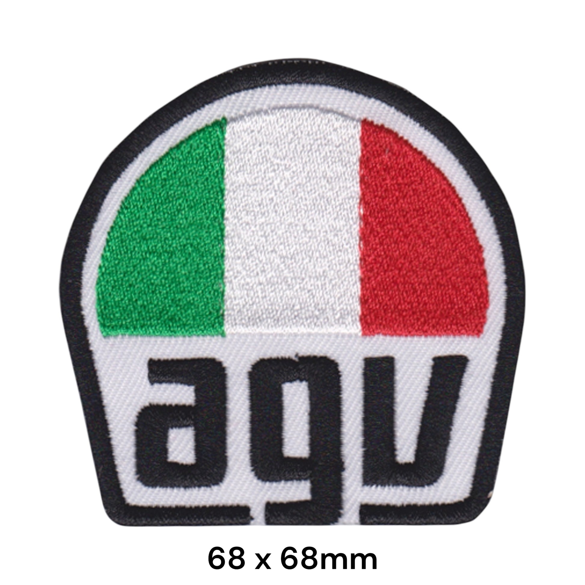 AGV Helmet Italian Flag Embroidered Patch 68x68mm