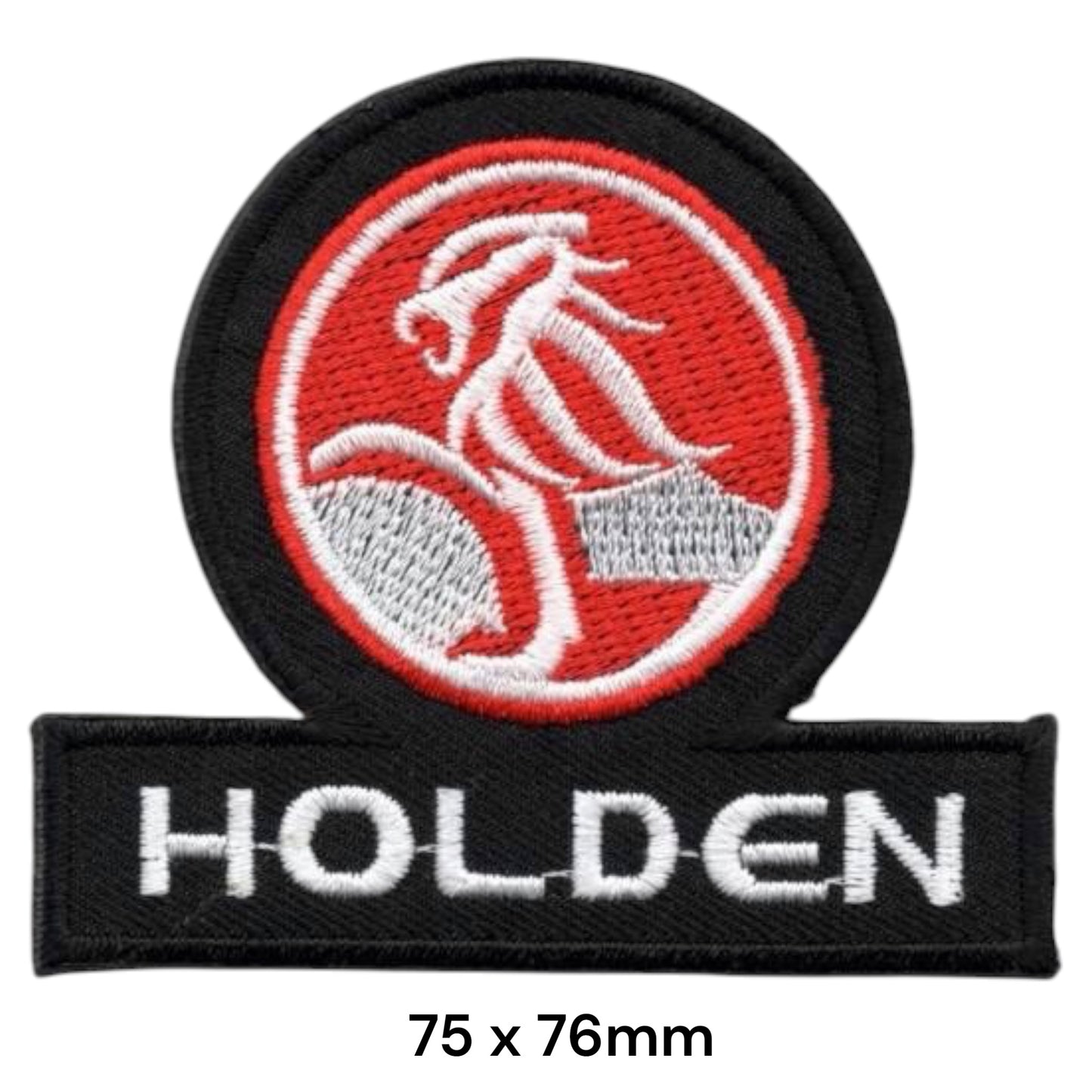 Holden Lion Crest Round Embroidered Patch Iron-On Sew-On Vintage Australian Classic Car Jacket Badge