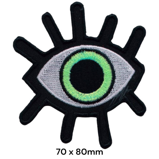 Evil Eye Embroidered Patch Iron-On Sew-On Mystical Streetwear Boho Fashion Classic Jacket Badge