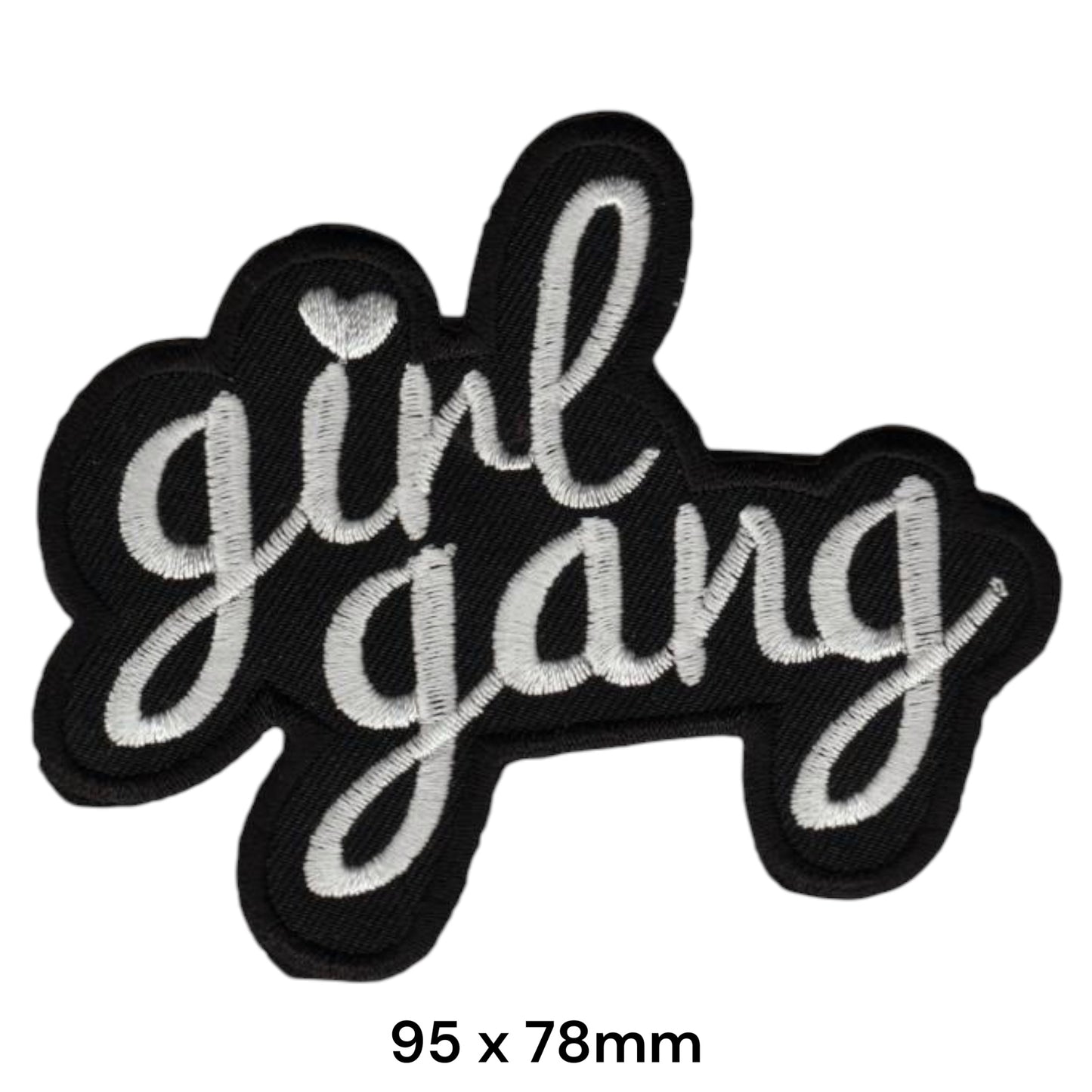 Girl Gang Embroidered Patch Iron-On Sew-On Feminist Sassy Streetwear Y2K Girl Power Fashion Jacket Badge