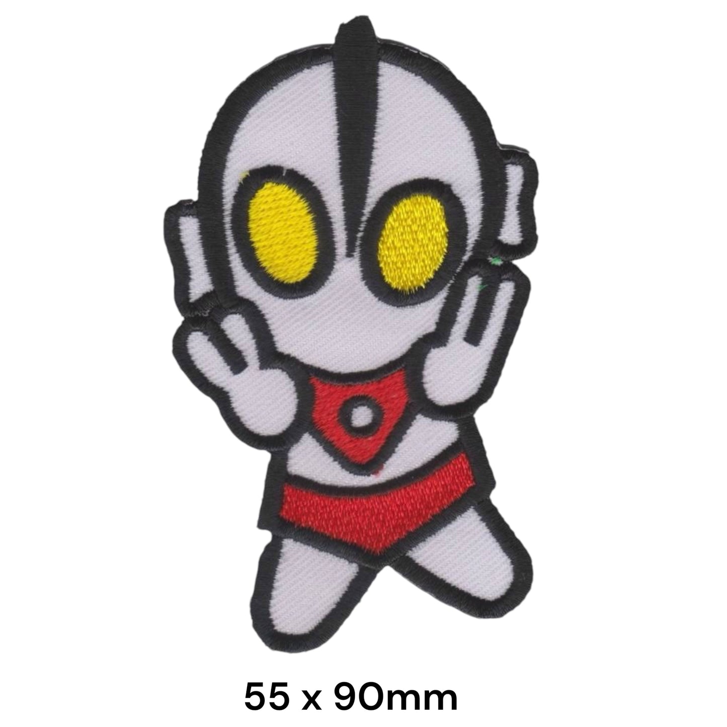Ultraman Chibi Embroidered Patch Iron-On Sew-On Anime Superhero Badge