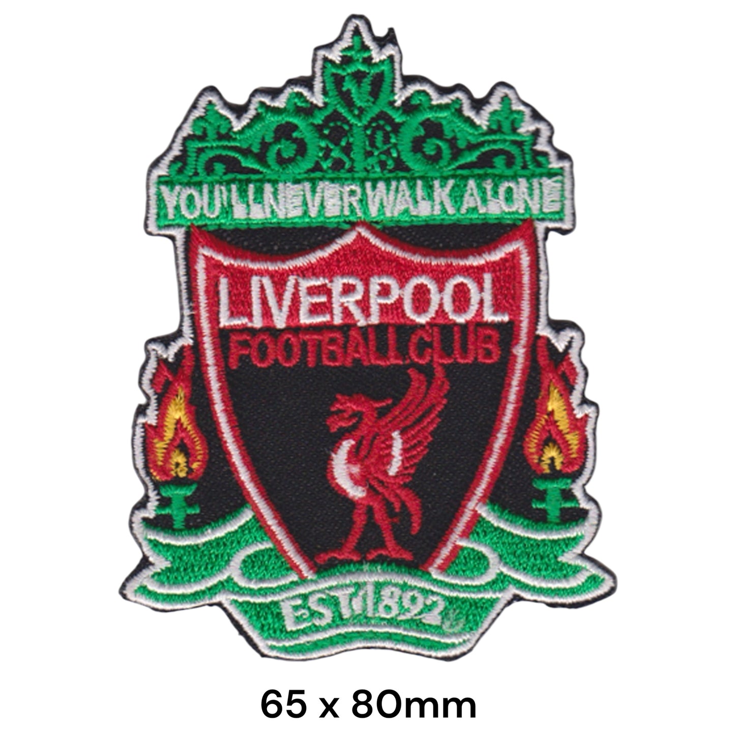 Liverpool FC Crest Embroidered Patch Iron-On Sew-On Football Club Badge