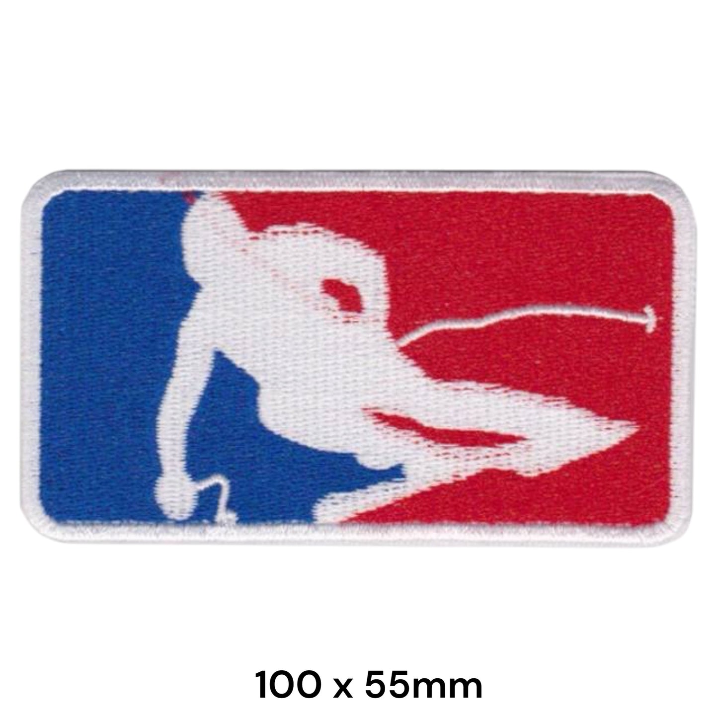 Major League Skiing Embroidered Patch Iron-On Sew-On Winter Sports Badge