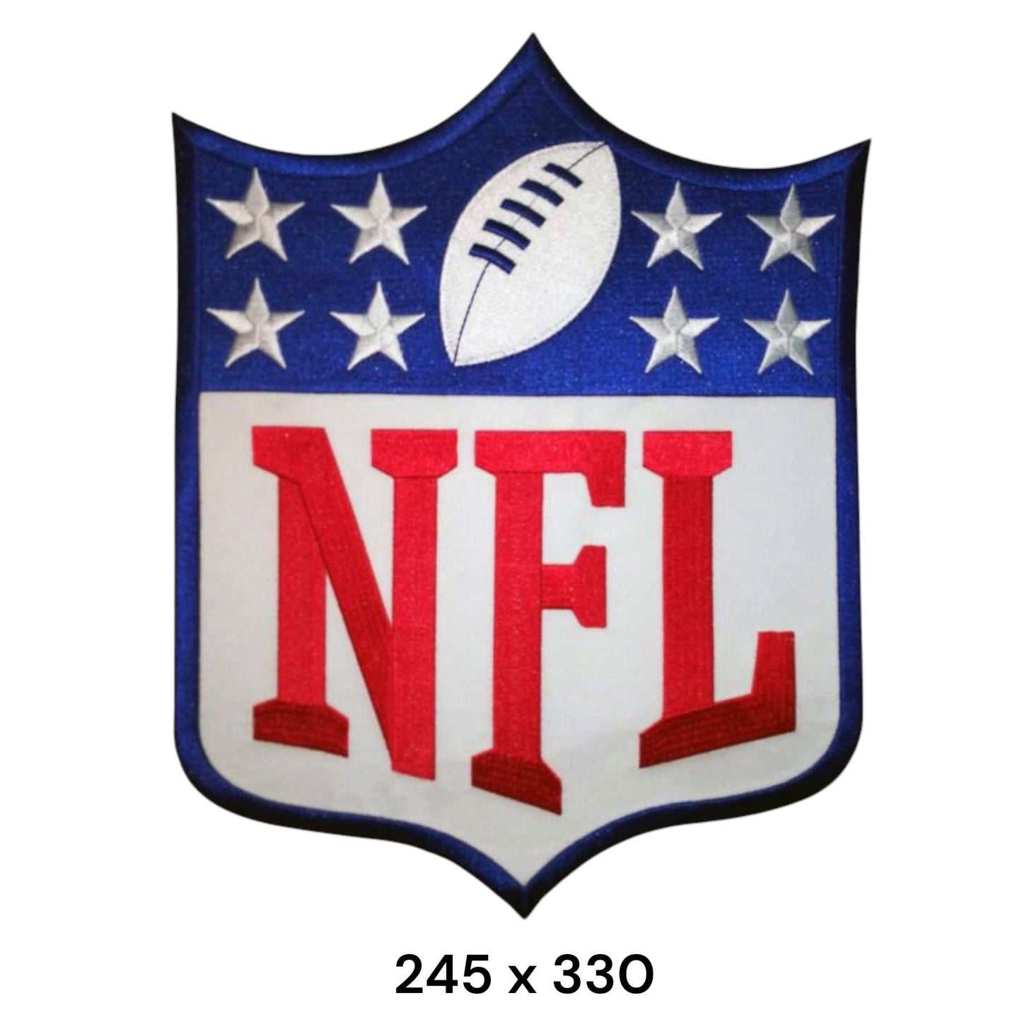 NFL Shield Logo XXL Embroidered Back Patch Iron-On Sew-On Football Badge