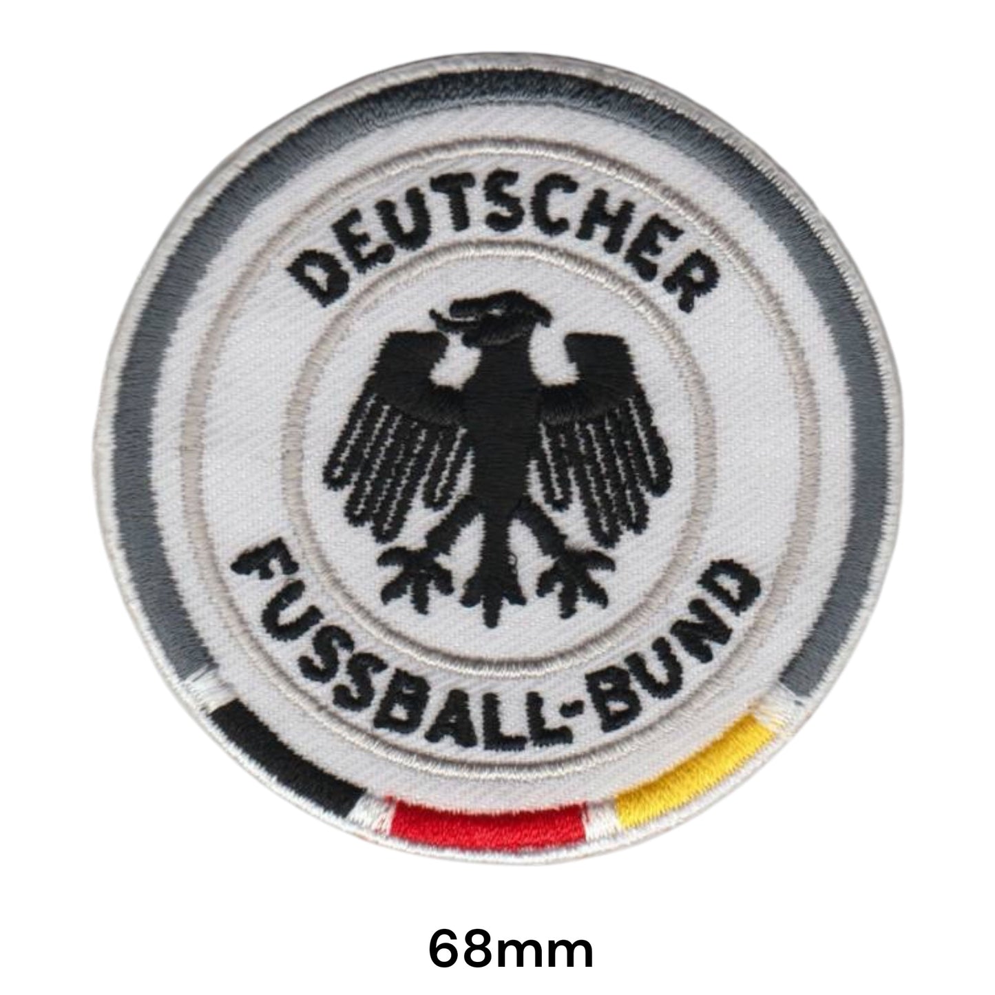 Deutscher Fussball-Bund DFB Round Embroidered Patch Iron-On Sew-On Germany Football Badge