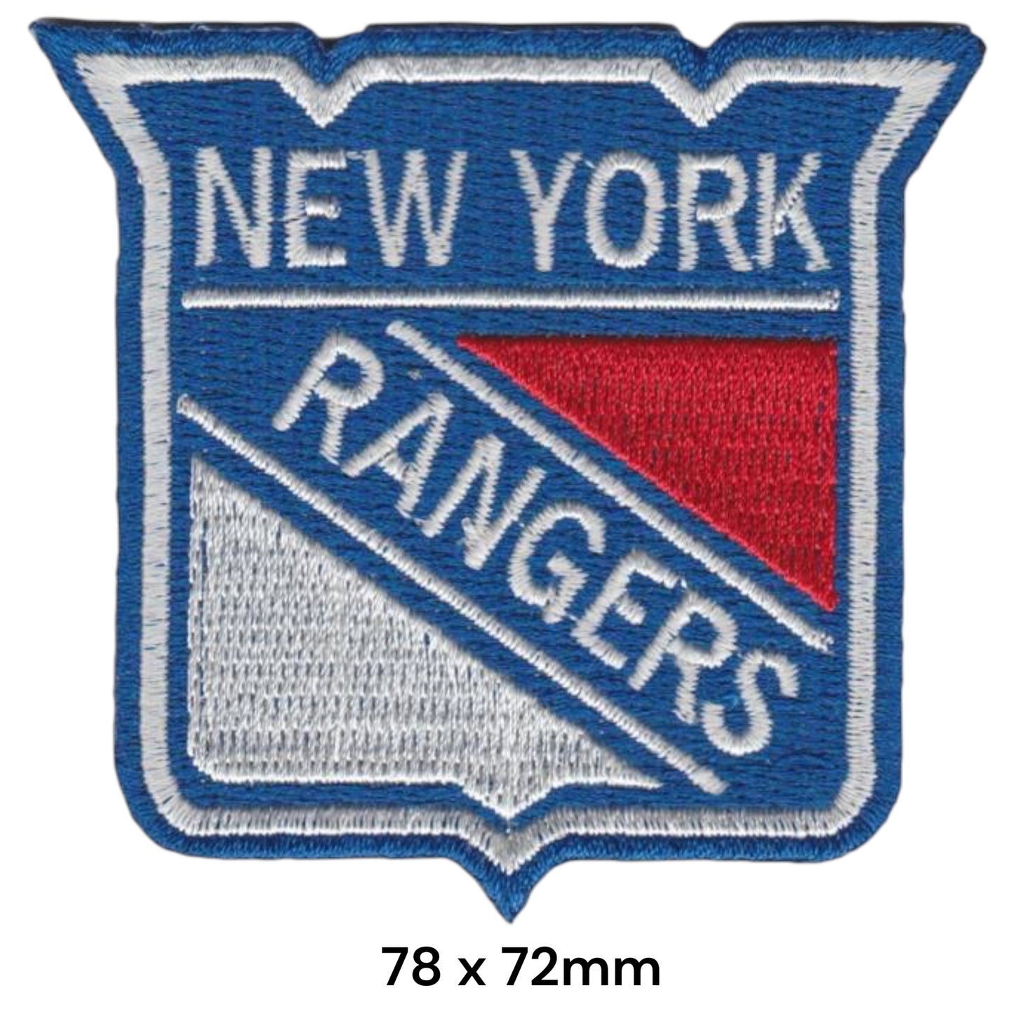 New York Rangers Shield Embroidered Patch Iron-On Sew-On NHL Hockey Badge