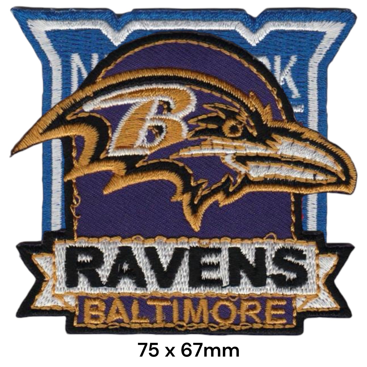 Baltimore Ravens Shield Embroidered Patch Iron-On Sew-On NFL Football Badge