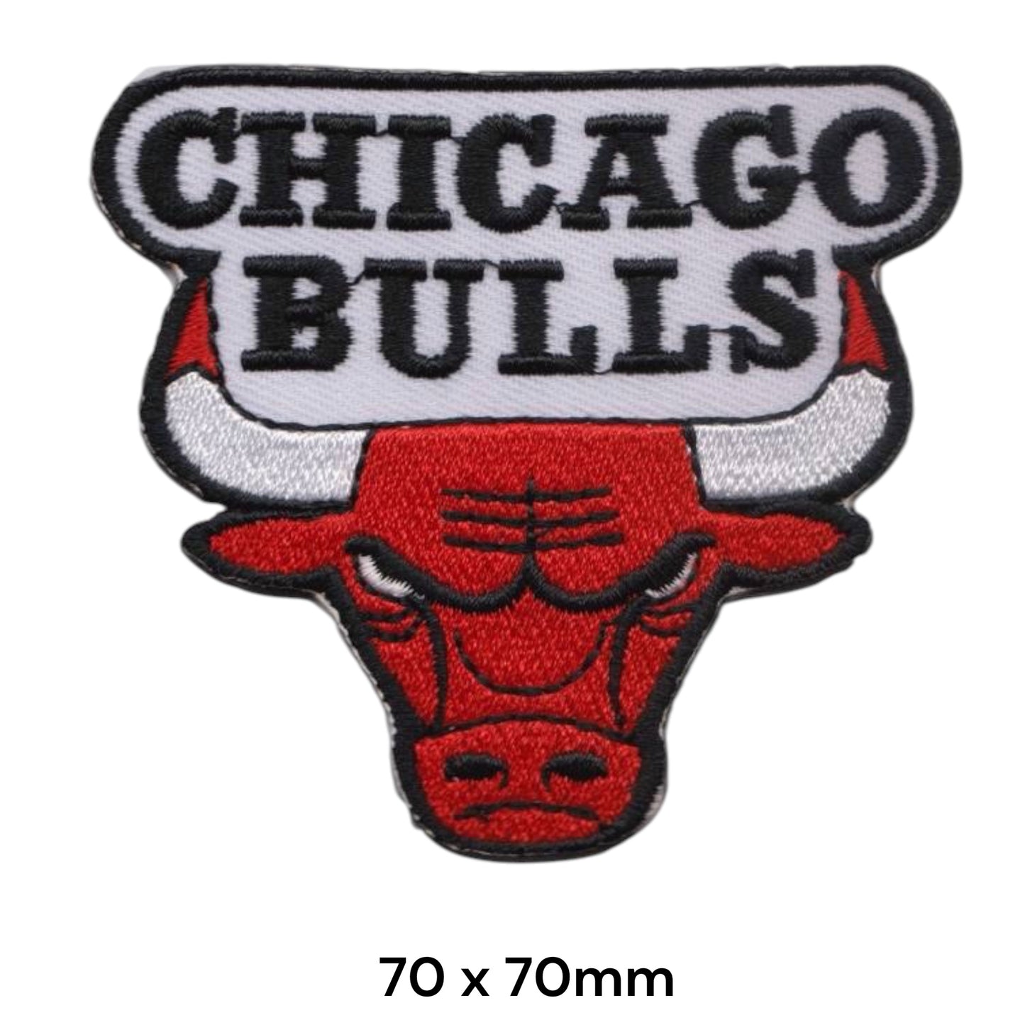 Chicago Bulls Logo Embroidered Patch Iron-On Sew-On NBA Basketball Badge