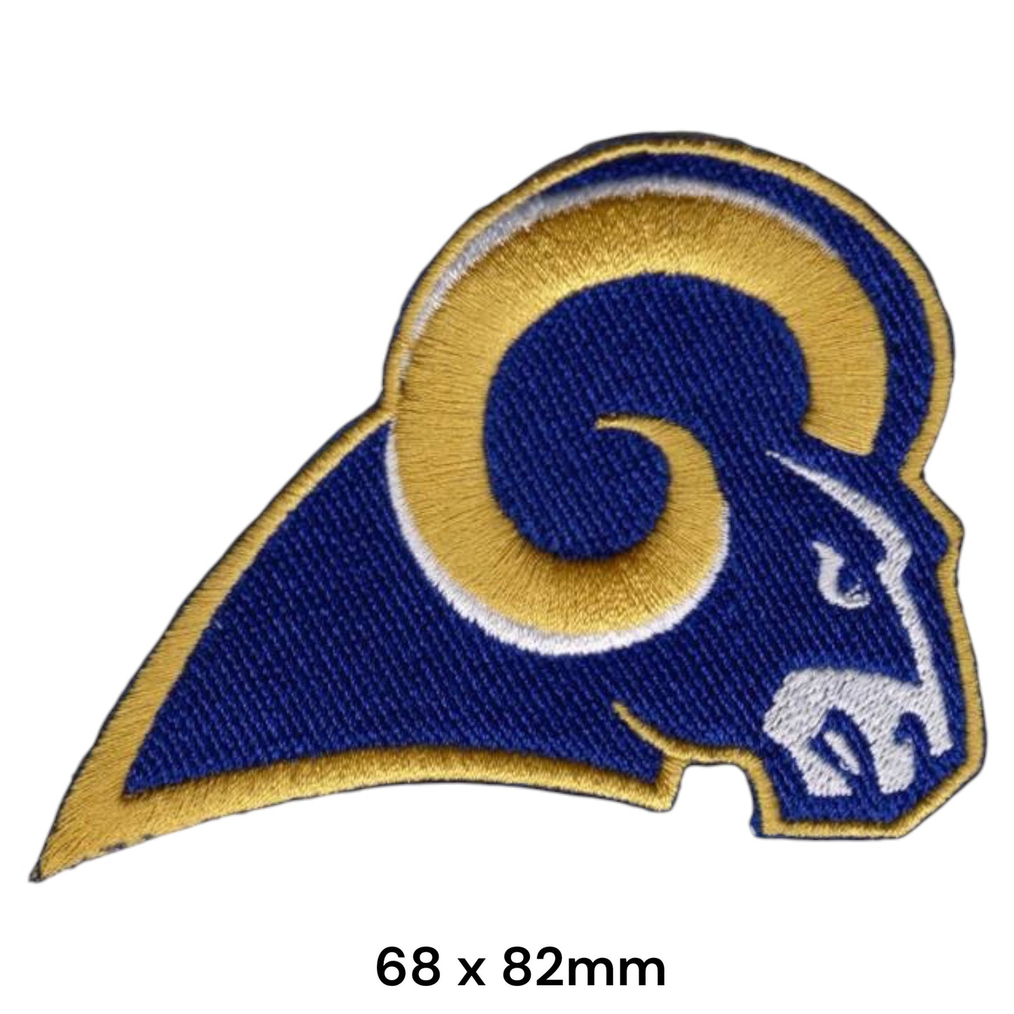 Los Angeles Rams Ram Head Embroidered Patch Iron-On Sew-On NFL Football Badge