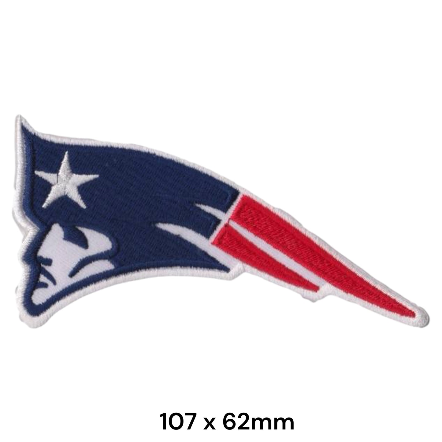 New England Patriots Flying Elvis Embroidered Patch Iron-On Sew-On NFL Football Badge