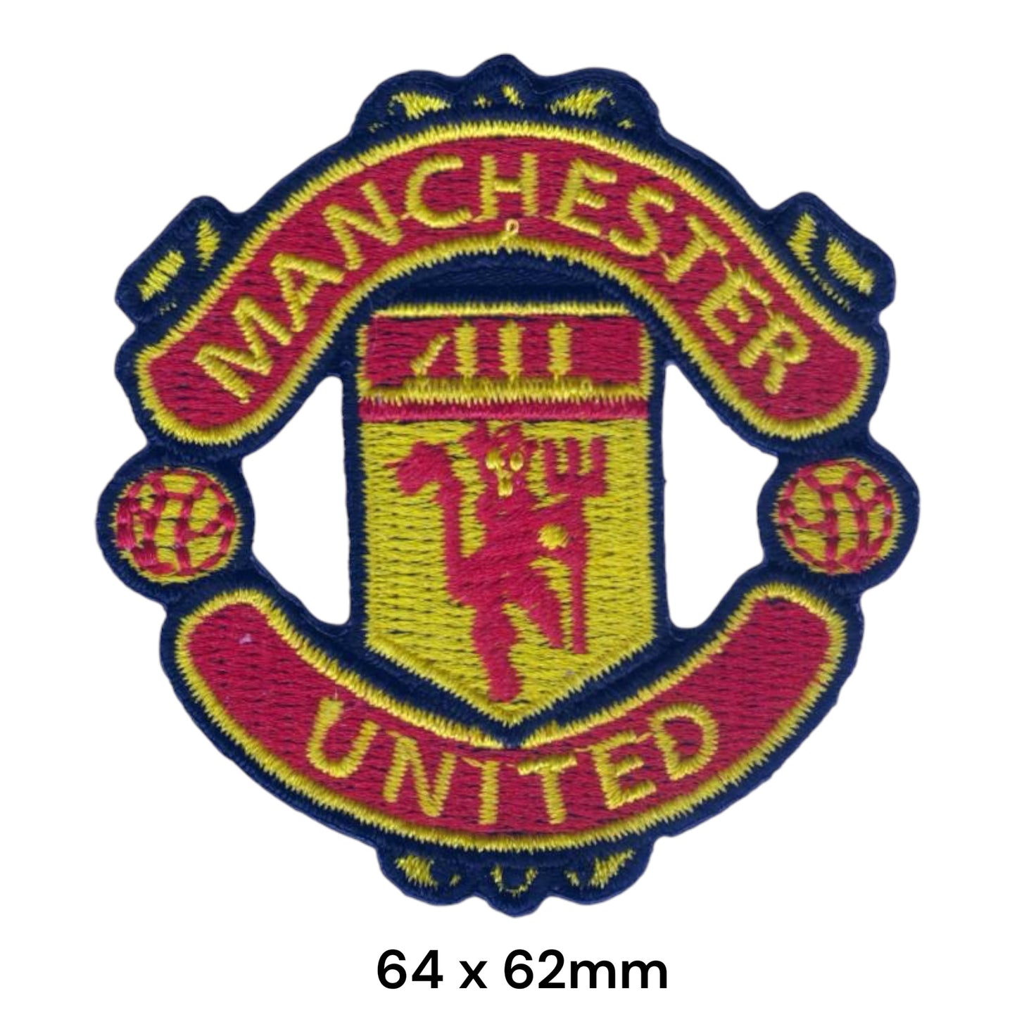 Manchester United FC Crest Small Embroidered Patch Iron-On Sew-On Football Club Badge
