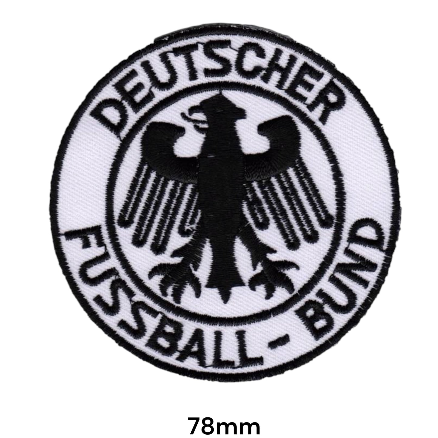 Deutscher Fussball-Bund DFB Round Embroidered Patch Iron-On Sew-On Football Badge