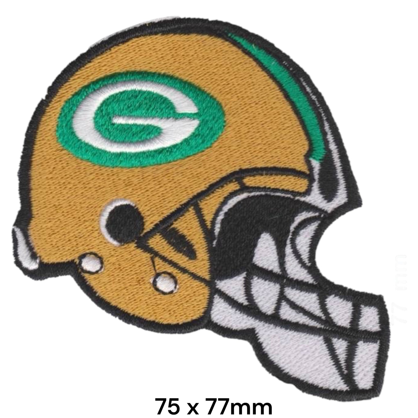 Green Bay Packers Helmet Embroidered Patch Iron-On Sew-On NFL Football Badge