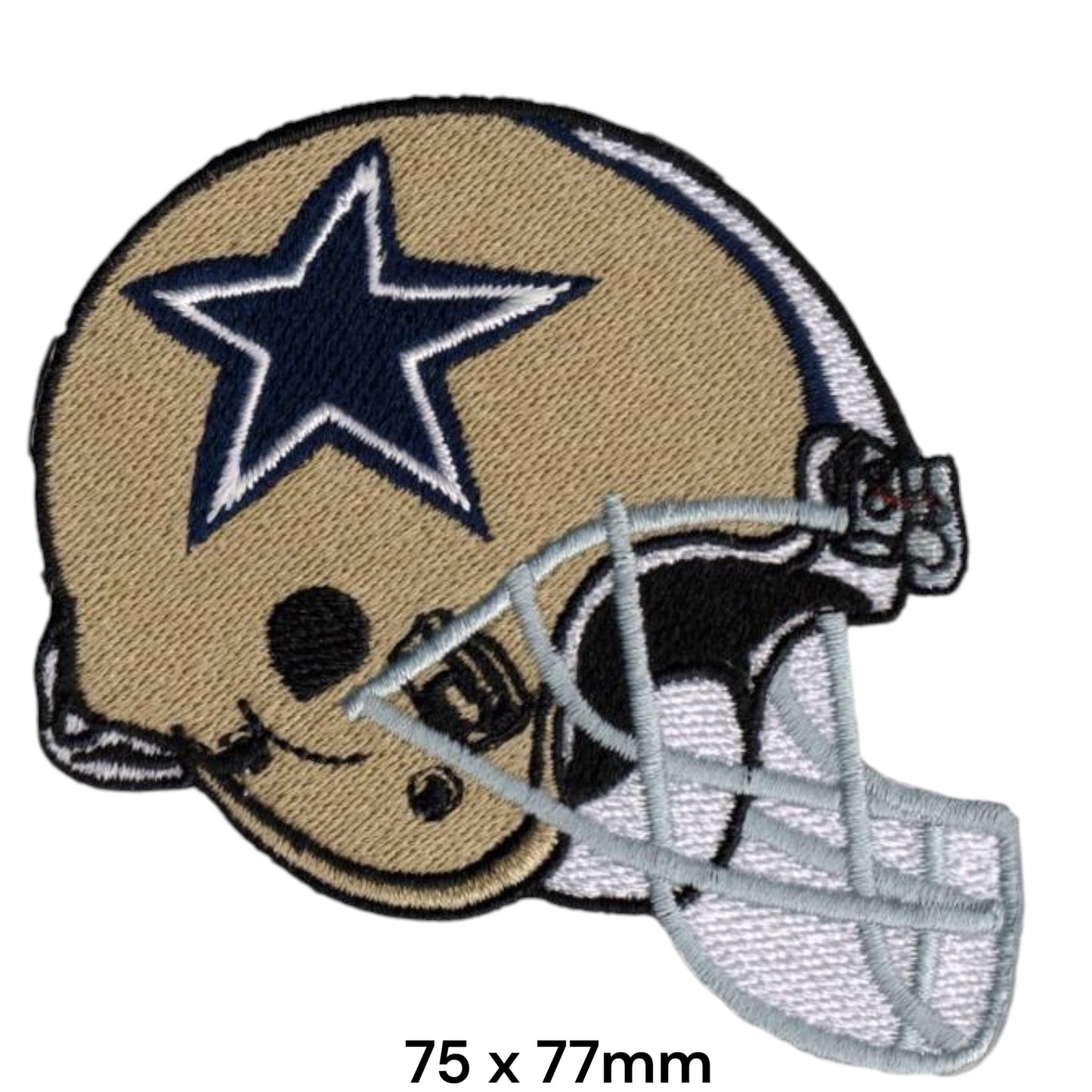Dallas Cowboys Helmet Embroidered Patch Iron-On Sew-On NFL Football Badge