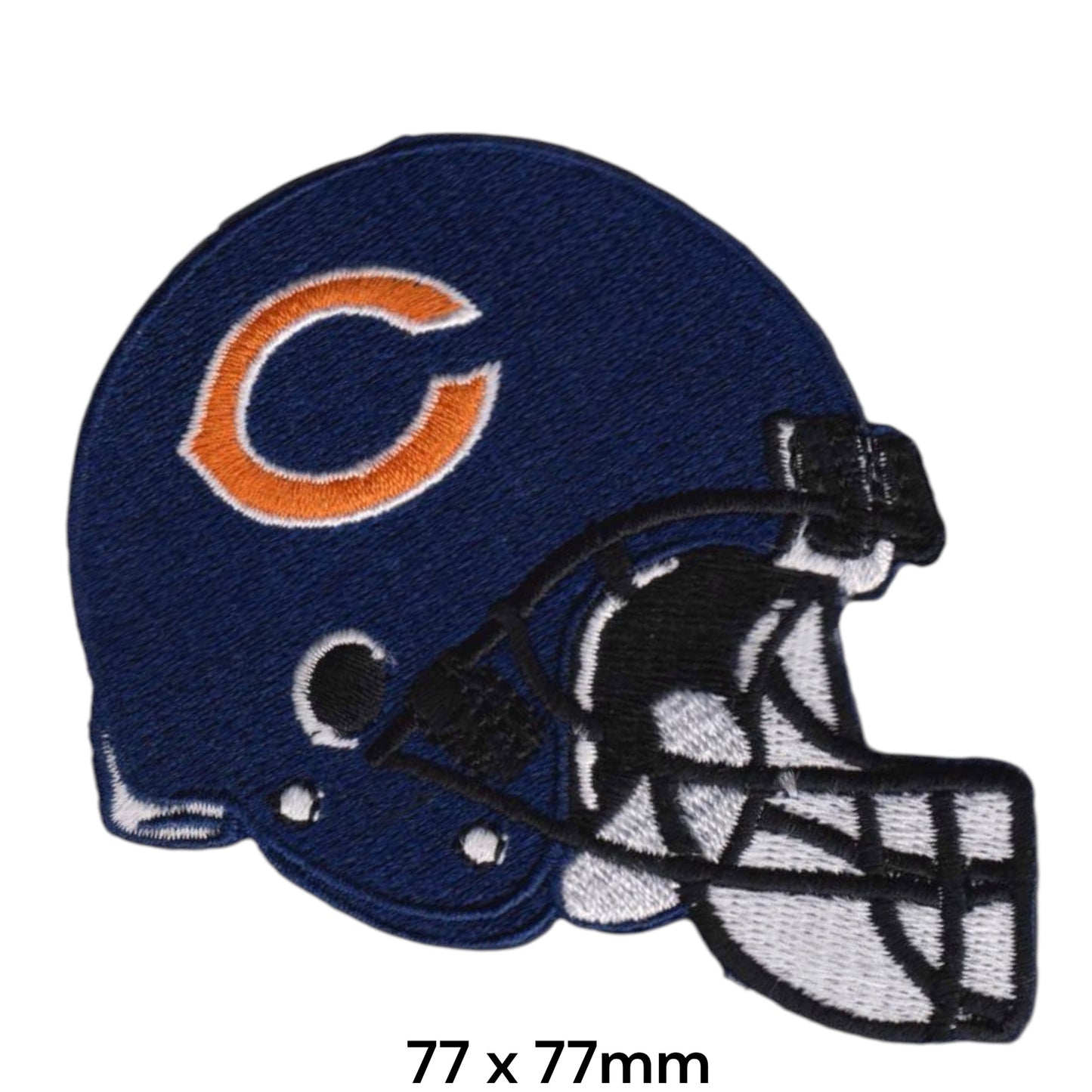 Chicago Bears Helmet Embroidered Patch Iron-On Sew-On NFL Football Badge