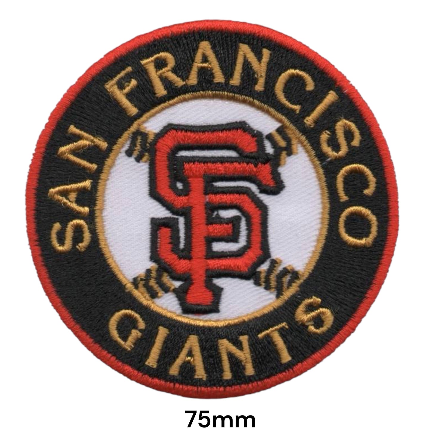 San Francisco Giants Round Logo Embroidered Patch Iron-On Sew-On MLB Baseball Badge